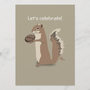 Eichhörnchen-Party Einladung