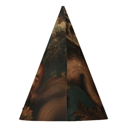 Eichhörnchen - Party Hut Partyhütchen (Rückseite)