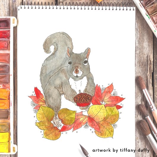 Eichhörnchen Pecan Pie Erntedank Serviette