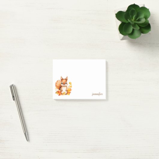 Eichhörnchen personalisieren Post-it®-Notizen Post-it Klebezettel (Büro)