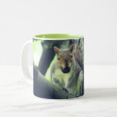 Eichhörnchen Personalisierter Baum Zweifarbige Tasse (Vorderseite Links)
