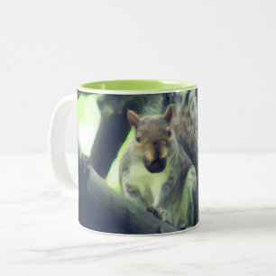 Eichhörnchen Personalisierter Baum Zweifarbige Tasse