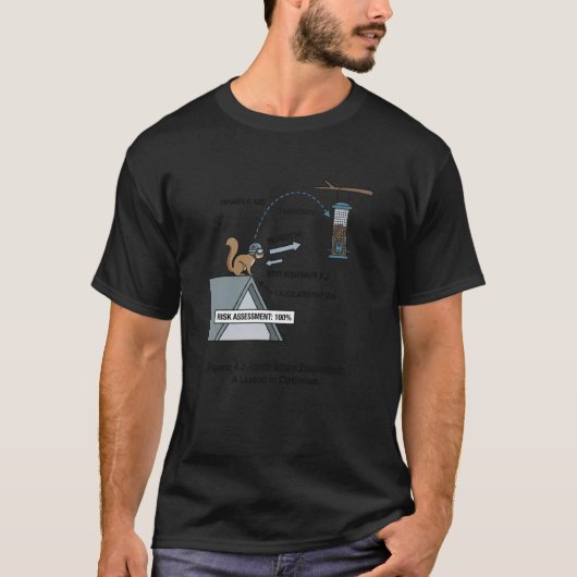Eichhörnchen-Physik-Wurf-Bewegung-Vogelfutter-Matt T-Shirt (Vorderseite)
