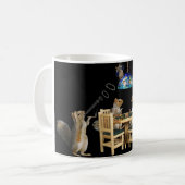 Eichhörnchen-Poker Kaffeetasse (Vorderseite Links)