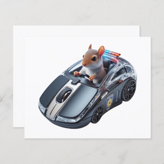 Eichhörnchen Polizist in Aktion: Stopp oder ich kl (Vorne/Hinten)