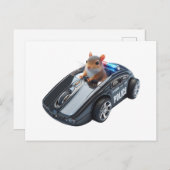 Eichhörnchen Polizist in Aktion: Stopp oder ich kl Postkarte (Vorne/Hinten)