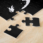 Eichhörnchen Pop Art Tiere Schwarz & Weiß Puzzle (Seite)