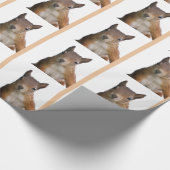 Eichhörnchen-Portraitpapier Geschenkpapier (Ecke)