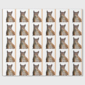 Eichhörnchen-Portraitpapier Geschenkpapier (Flach)