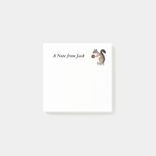 Eichhörnchen Post-it Klebezettel (Vorderseite)