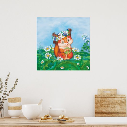 Eichhörnchen Poster (Küche)