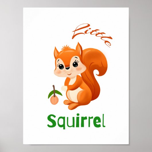 Eichhörnchen Poster (Vorne)