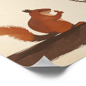 Eichhörnchen Poster (Ecke)