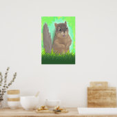 Eichhörnchen Poster (Küche)