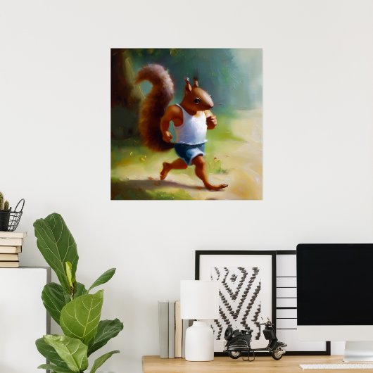 Eichhörnchen Poster (Heimbüro)