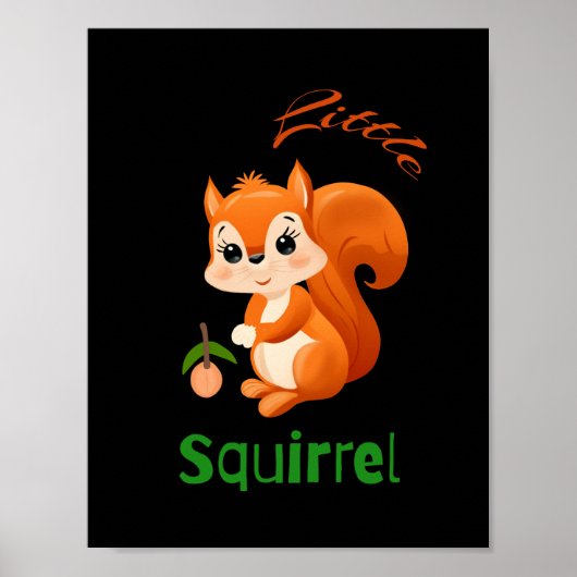 Eichhörnchen Poster (Vorne)