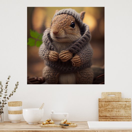 Eichhörnchen Poster (Küche)