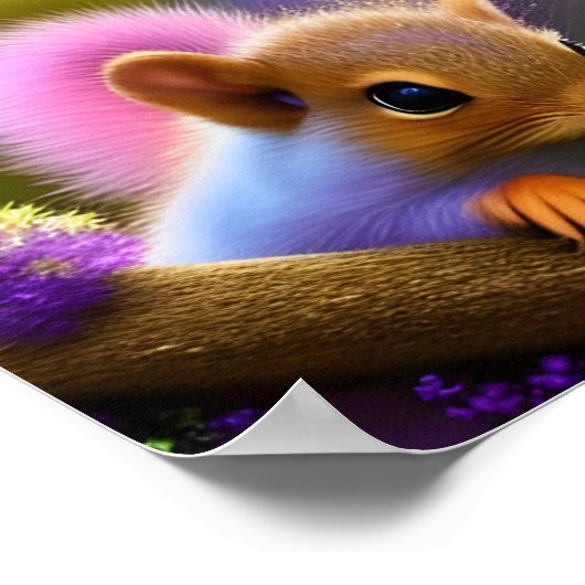 Eichhörnchen Poster (Ecke)