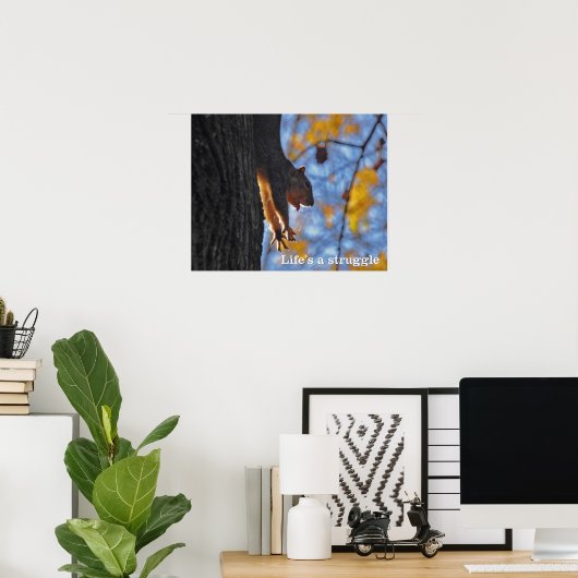 Eichhörnchen Poster (Heimbüro)