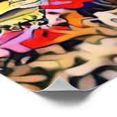 Eichhörnchen-Poster für digitale Kunstmalerei Poster (Ecke)