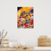 Eichhörnchen-Poster für digitale Kunstmalerei Poster (Küche)