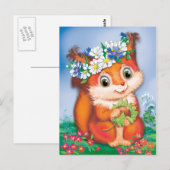 Eichhörnchen Postkarte (Vorne/Hinten)