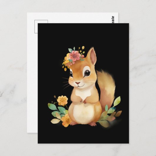 Eichhörnchen Postkarte (Vorne/Hinten)