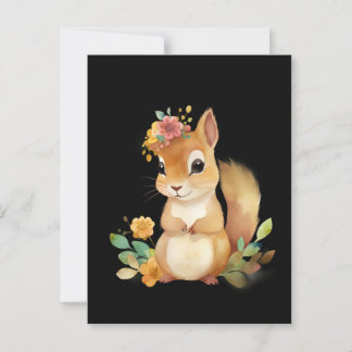 Eichhörnchen Postkarte