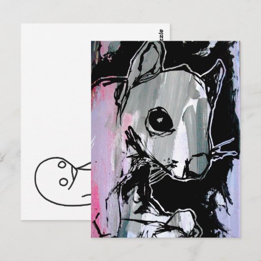 Eichhörnchen! Postkarte (Vorne/Hinten)