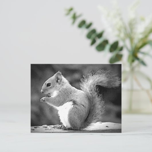 Eichhörnchen Postkarte (Stehend Vorderseite)