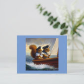 Eichhörnchen Postkarte (Stehend Vorderseite)