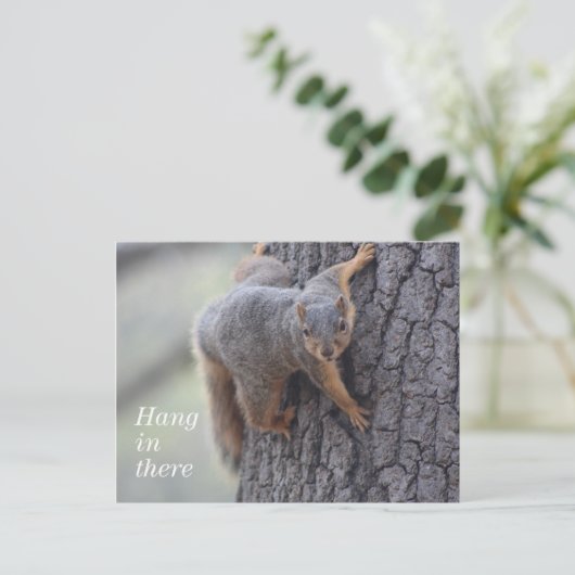Eichhörnchen Postkarte (Stehend Vorderseite)