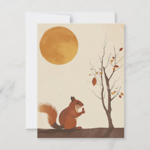 Eichhörnchen Postkarte