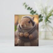 Eichhörnchen Postkarte (Stehend Vorderseite)