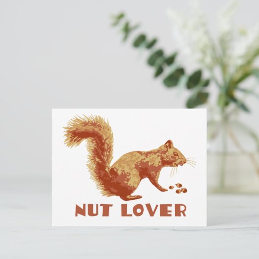 Eichhörnchen Postkarte (Stehend Vorderseite)