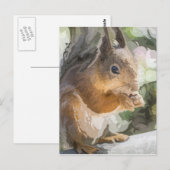 Eichhörnchen Postkarte (Vorne/Hinten)