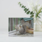 Eichhörnchen Postkarte (Stehend Vorderseite)
