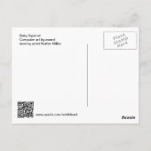 Eichhörnchen Postkarte (Rückseite)
