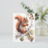 Eichhörnchen Postkarte (Stehend Vorderseite)
