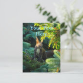 Eichhörnchen Postkarte (Stehend Vorderseite)