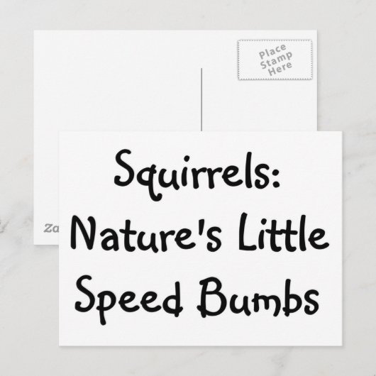 Eichhörnchen Postkarte (Vorne/Hinten)