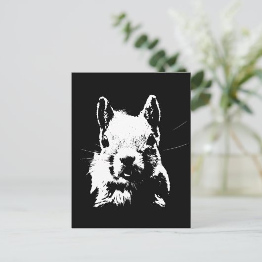 Eichhörnchen Postkarte (Stehend Vorderseite)