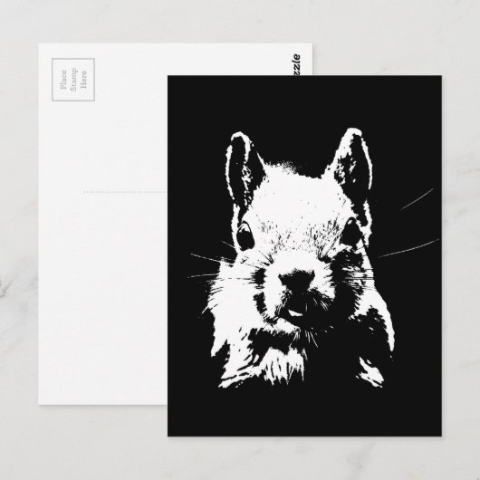 Eichhörnchen Postkarte (Vorne/Hinten)