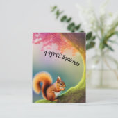 Eichhörnchen Postkarte (Stehend Vorderseite)