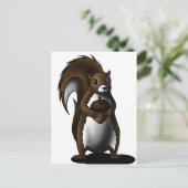 Eichhörnchen Postkarte (Stehend Vorderseite)