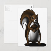 Eichhörnchen Postkarte (Vorne/Hinten)