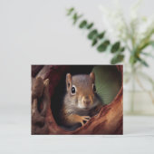 Eichhörnchen-Postkarte Postkarte (Stehend Vorderseite)