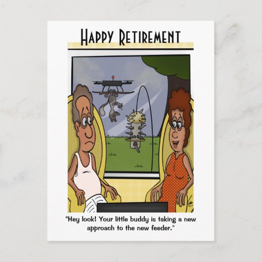 Eichhörnchen Postkarte zur Alterssicherung (Vorderseite)