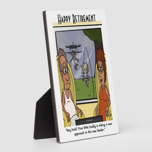 Eichhörnchen Protirement Plaque Fotoplatte (Seite)