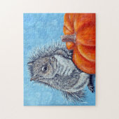 Eichhörnchen Pumpkin Painting Puzzle (Vertikal)